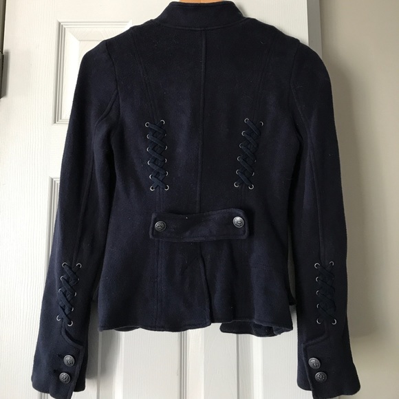 We The Free people military sweatshirt jacket 4 - Picture 4 of 6